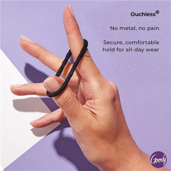 Goody Ouchless No-Metal Elastics Hair Tie (15 Ct, Neutrals/Multi) - 4MM - Picture 3 of 7
